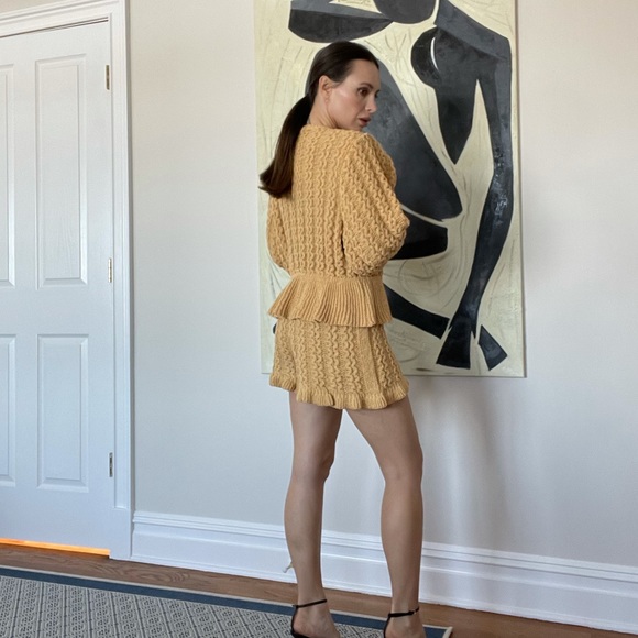 Zara mustard two piece sweater set size S - Picture 3 of 4